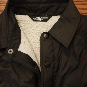 Men's The North Face Dark Grey Puffer Jacket Sherpa Lined Quilted